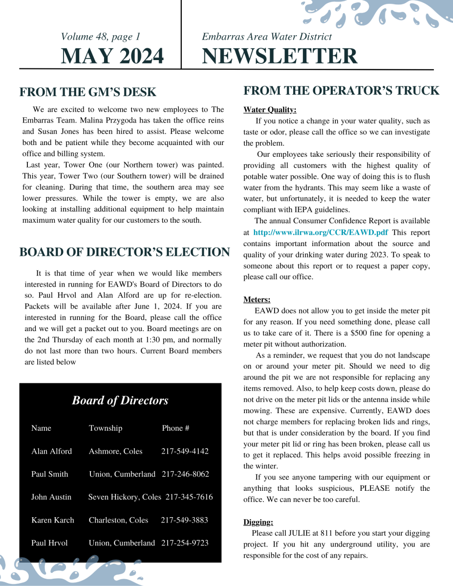 EAWD 2024 Front Newsletter